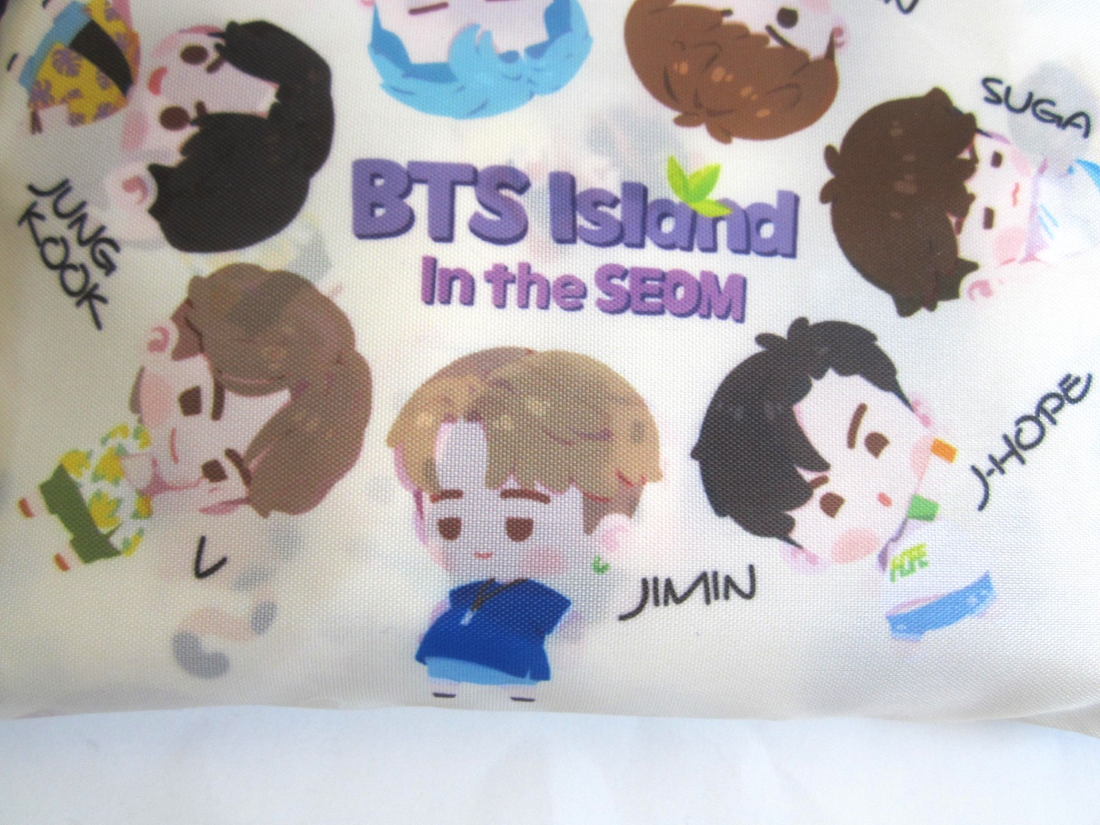 BT21 BTS Island Reusable Shopping Bag Korean Boy Band Singer Band NEW