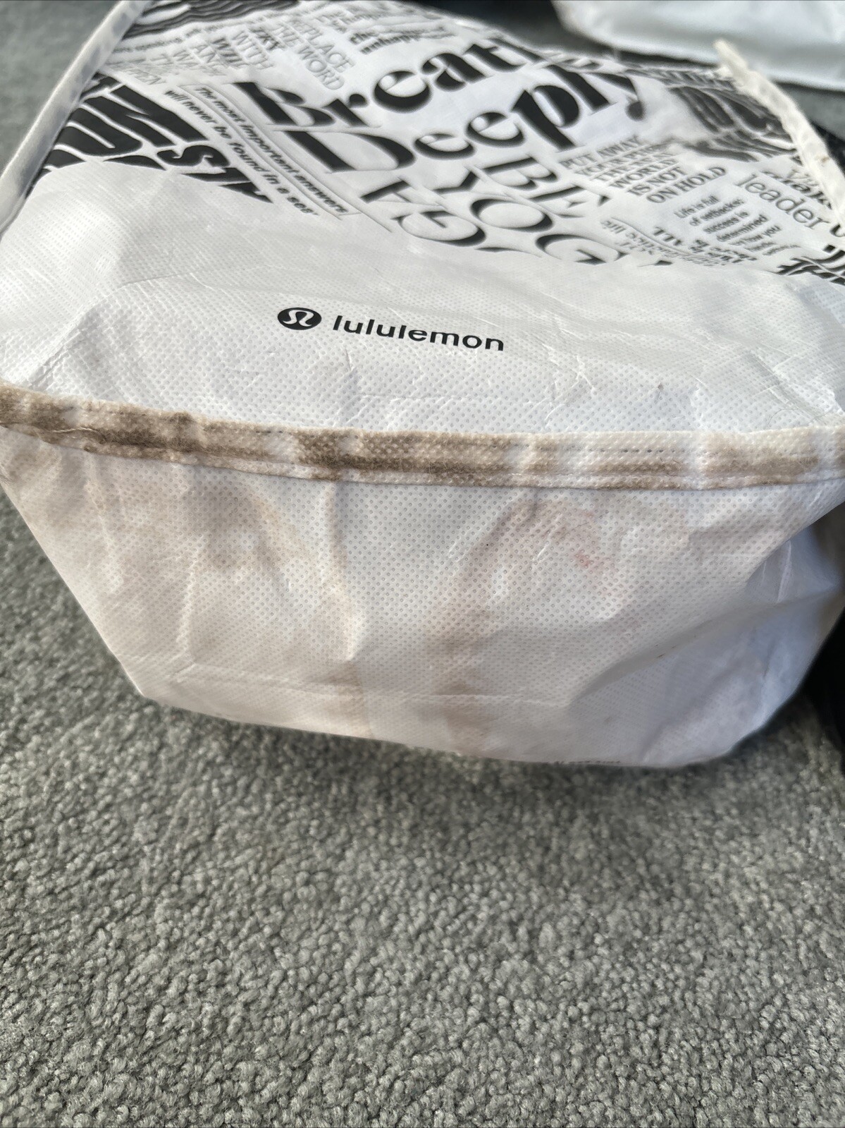 Lot 5 Lululemon Large Med Sm Reusable Shopping Bag Manifesto Urban Outfitters