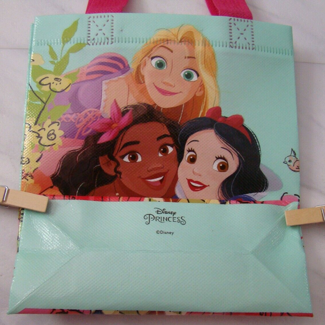 Mini Disney Princess Moana, Snow White and Rapunzel Reusable Shopping Gift Bag