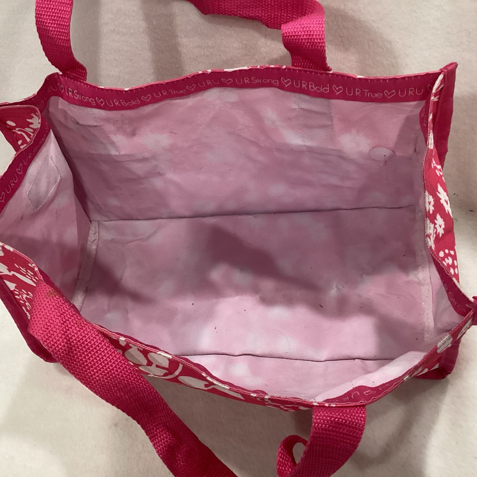 Thirty One Keep It Caddy – URU Pink Floral Brushstrokes 13×8 Tote W/Pockets