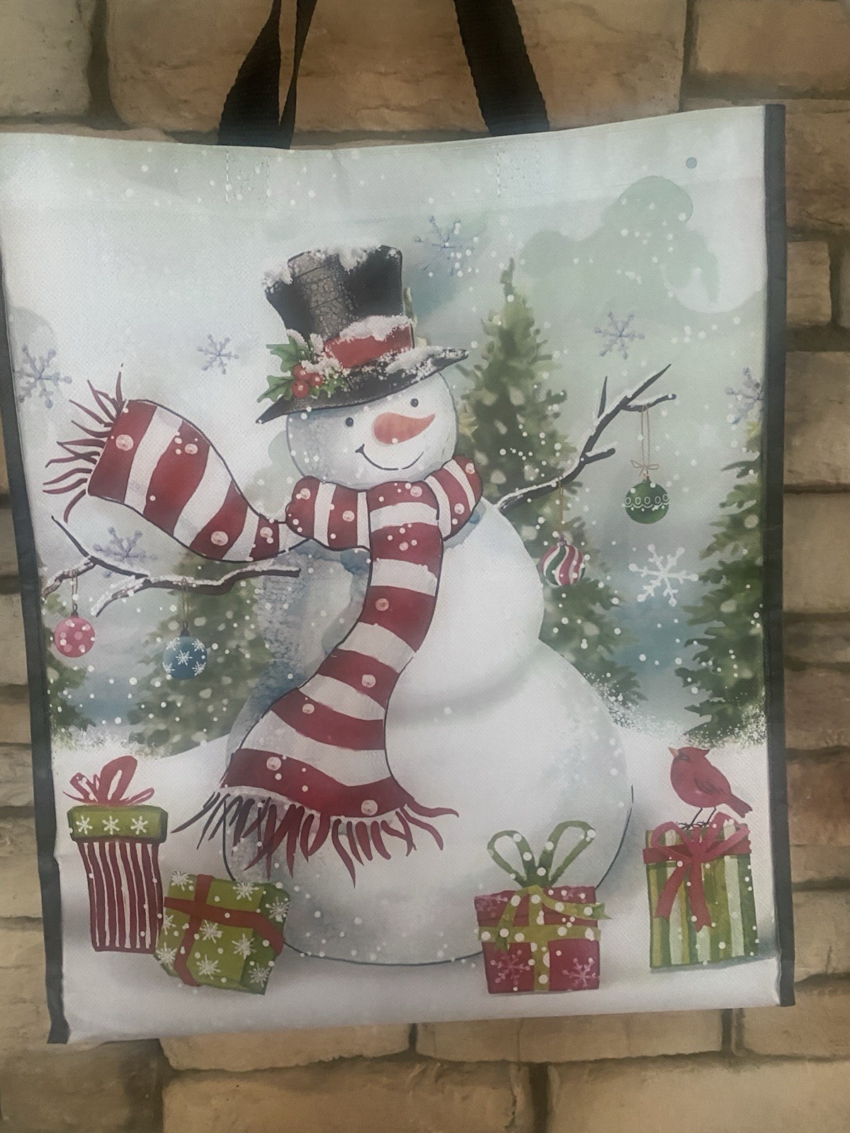 New Hallmark Snowman Winter Wonders Lot of 2 Reusable Bags