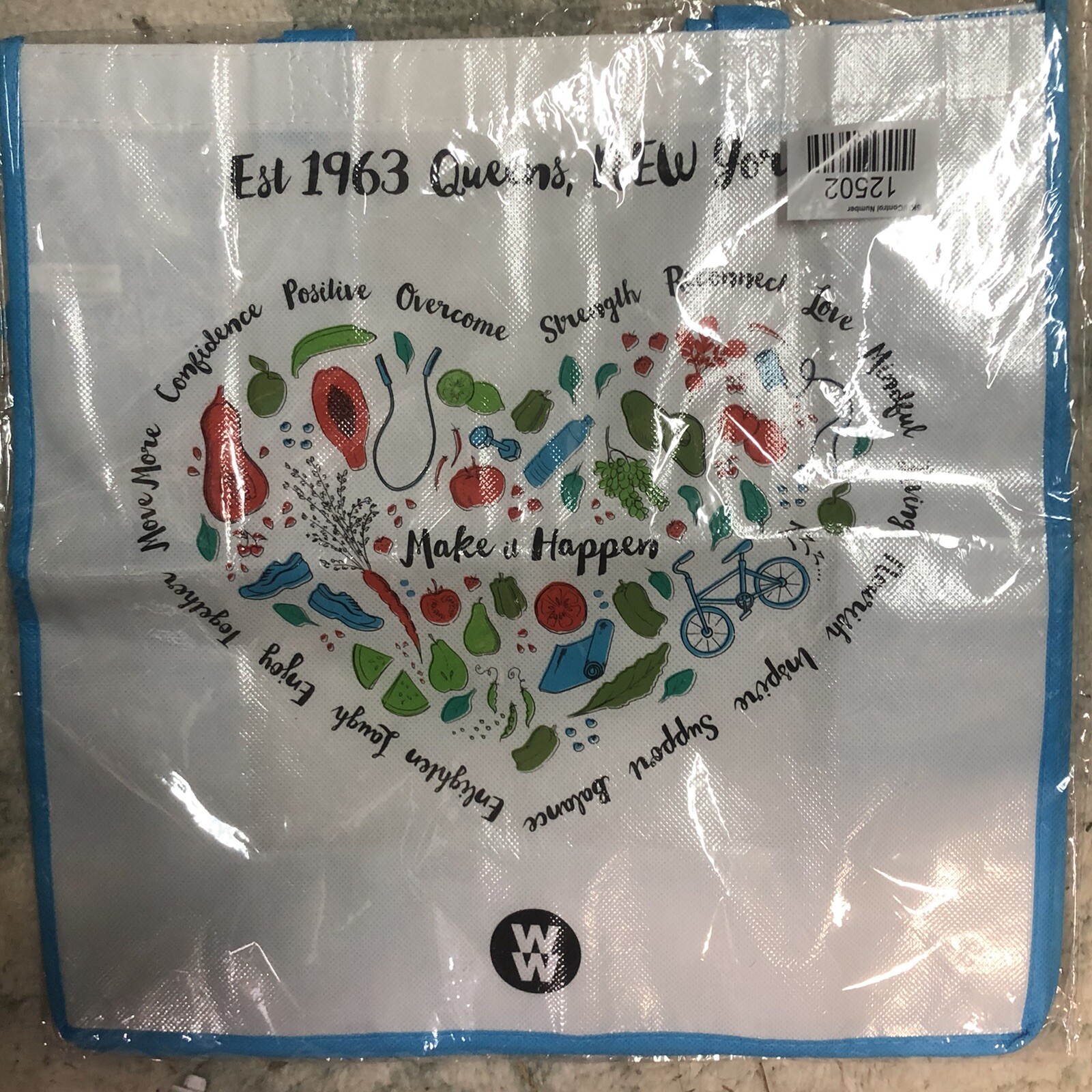 Weight Watchers WW Motivational Tote Bag Queens NY Make It Happen Reusable New