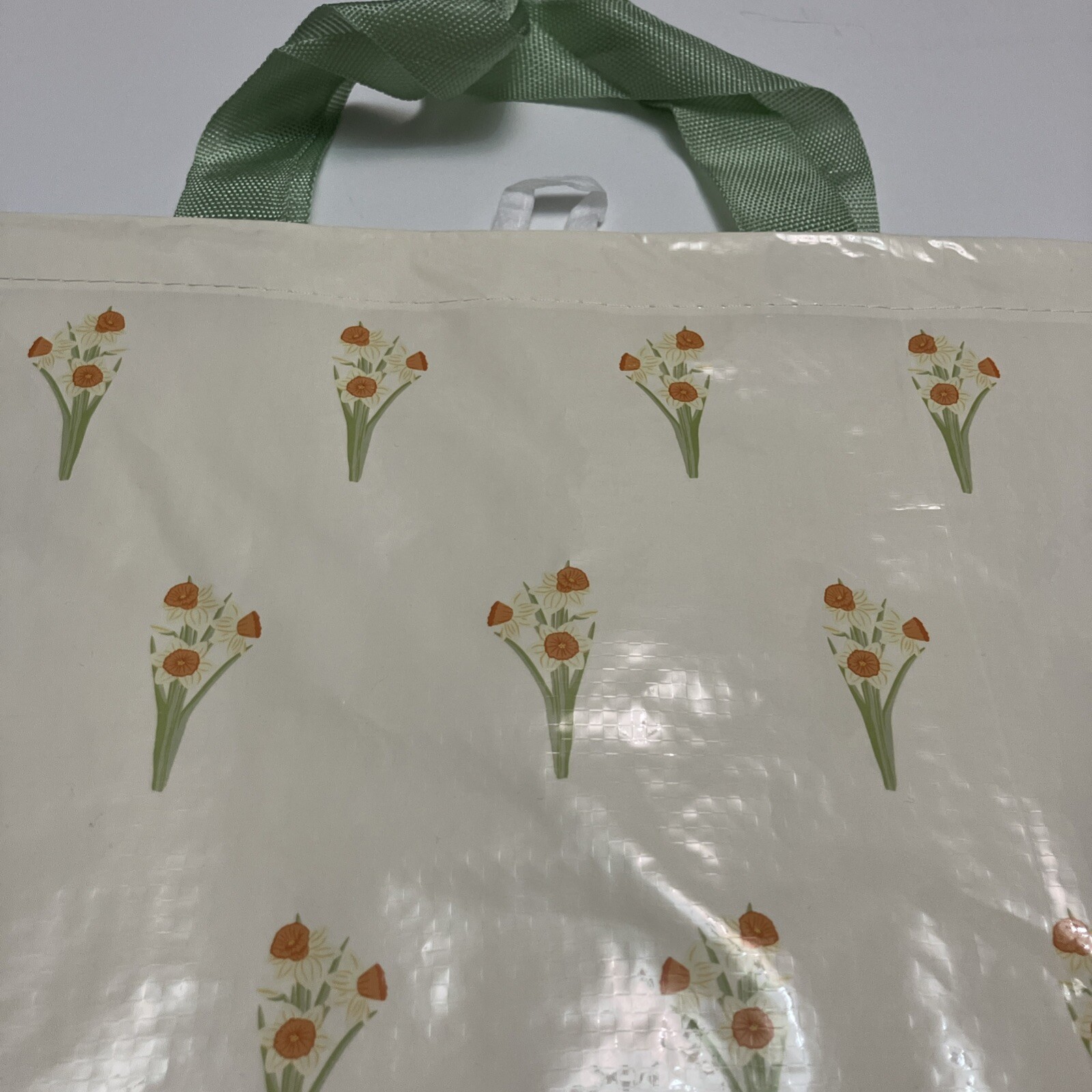 Tesco Daffodils Tote Bag Spring Daffodil White Yellow 2025 Flower New