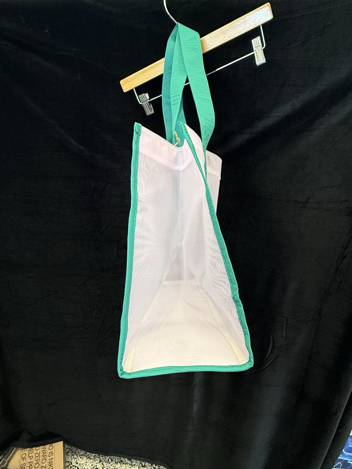 ALDI 50th Anniversary Mesh Tote Shopping Bag Green Straps RARE