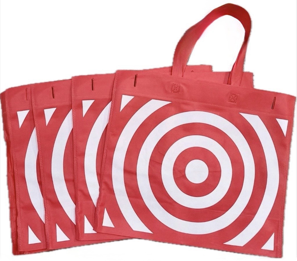 10 Count of NEW Redesigned Reusable Target Grocery Shopping Bags Totes Washable