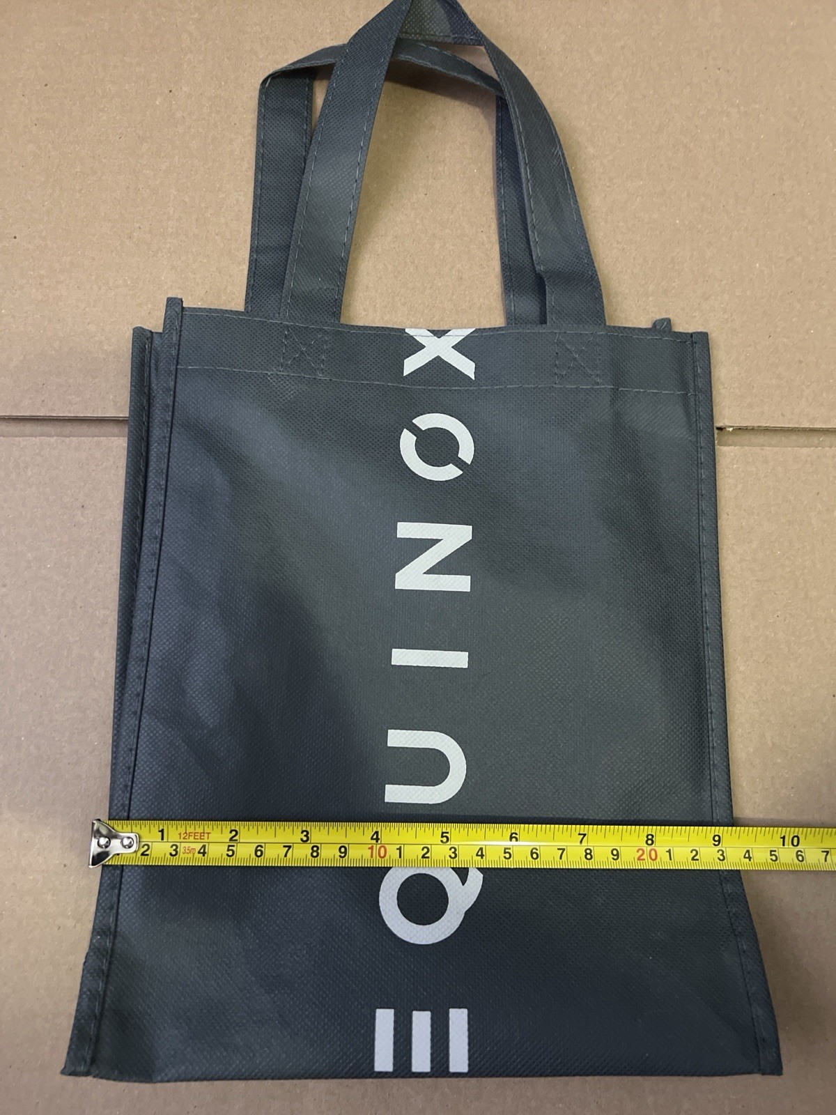 Equinox Gym Grey Reusable Shopping Tote Bag Small 11” x 9″ New Retail Bag Nice