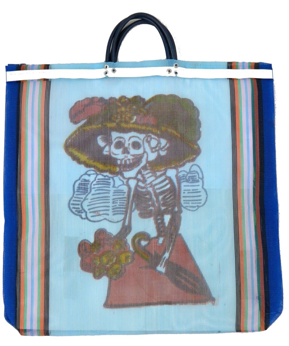5-Pack Catrina Market Mesh Bags – Handcrafted, 18″X18″, Made in Mexico