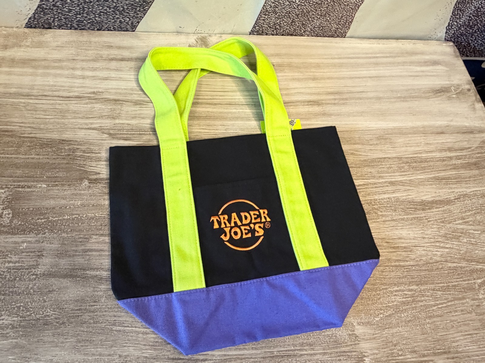 Trader Joe’s 2025 Halloween Black Authentic Vintage Mini Tote Bag LtdEd NWT New