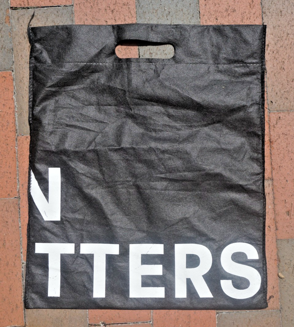 Urban Outfitters Black Reusable Shopping Tote Gift Bag Dust Sleeper Black
