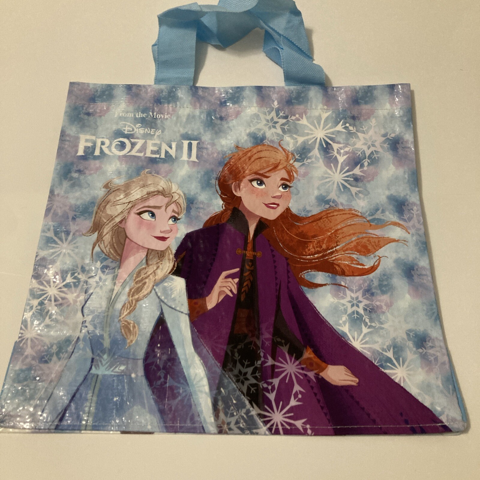 Tesco Disney Frozen II Tote Bag Ana Elsa Olaf Snowman Snowflake Princess New
