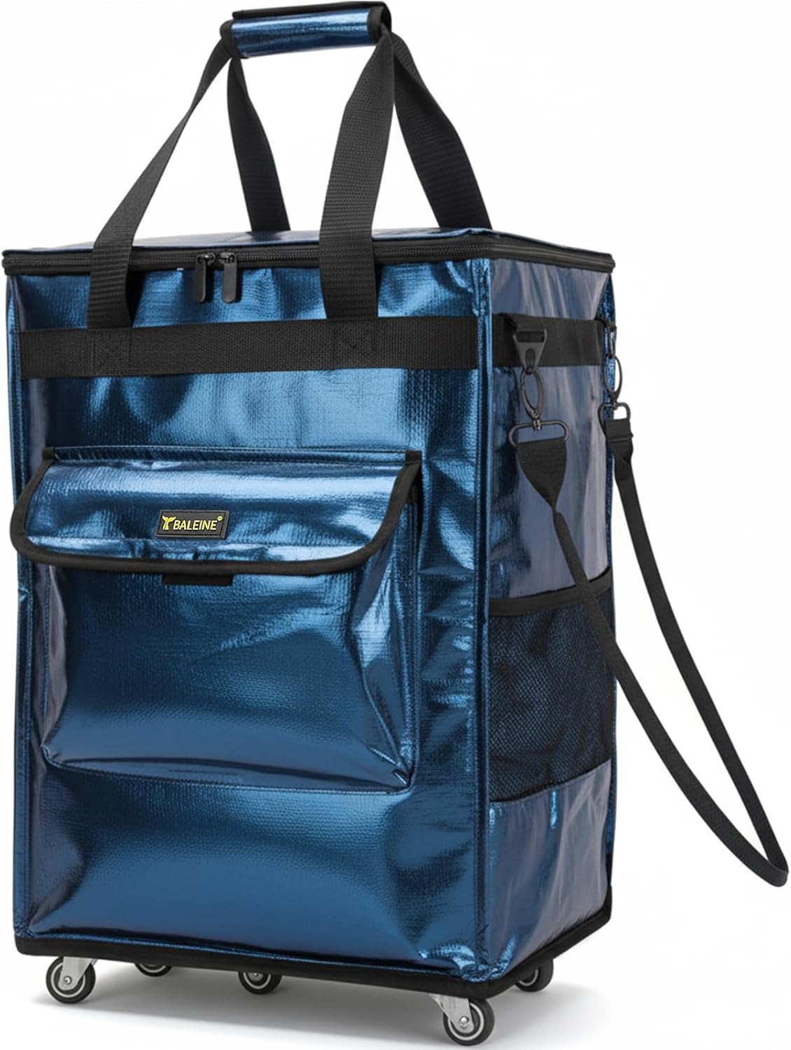Reusable Grocery Bags on Wheels, Rolling Tote Bag, Shopping Trolley, Large Backp