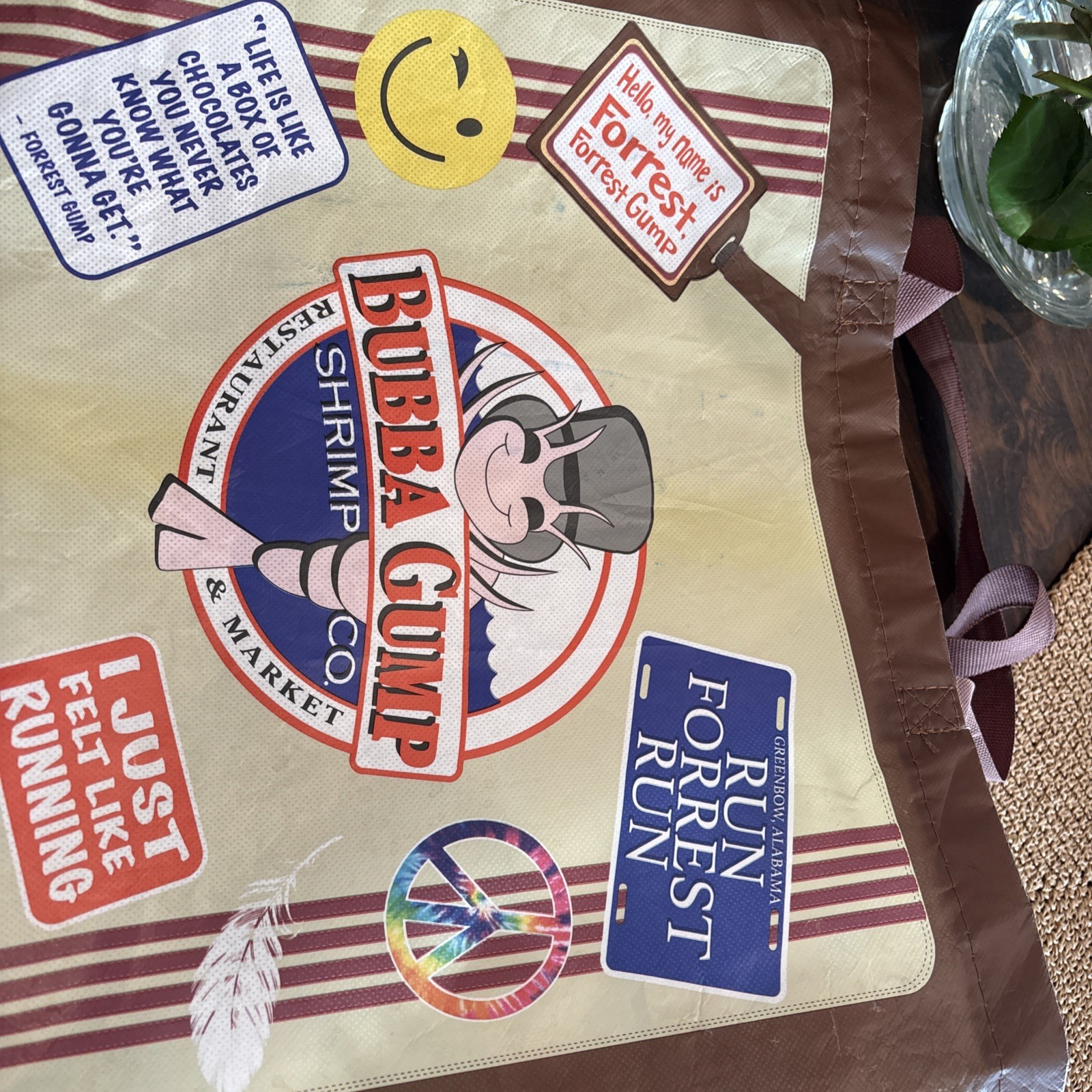 BUBBA GUMP SHRIMP CO. Tote Shopping Bag 16” x 13” New