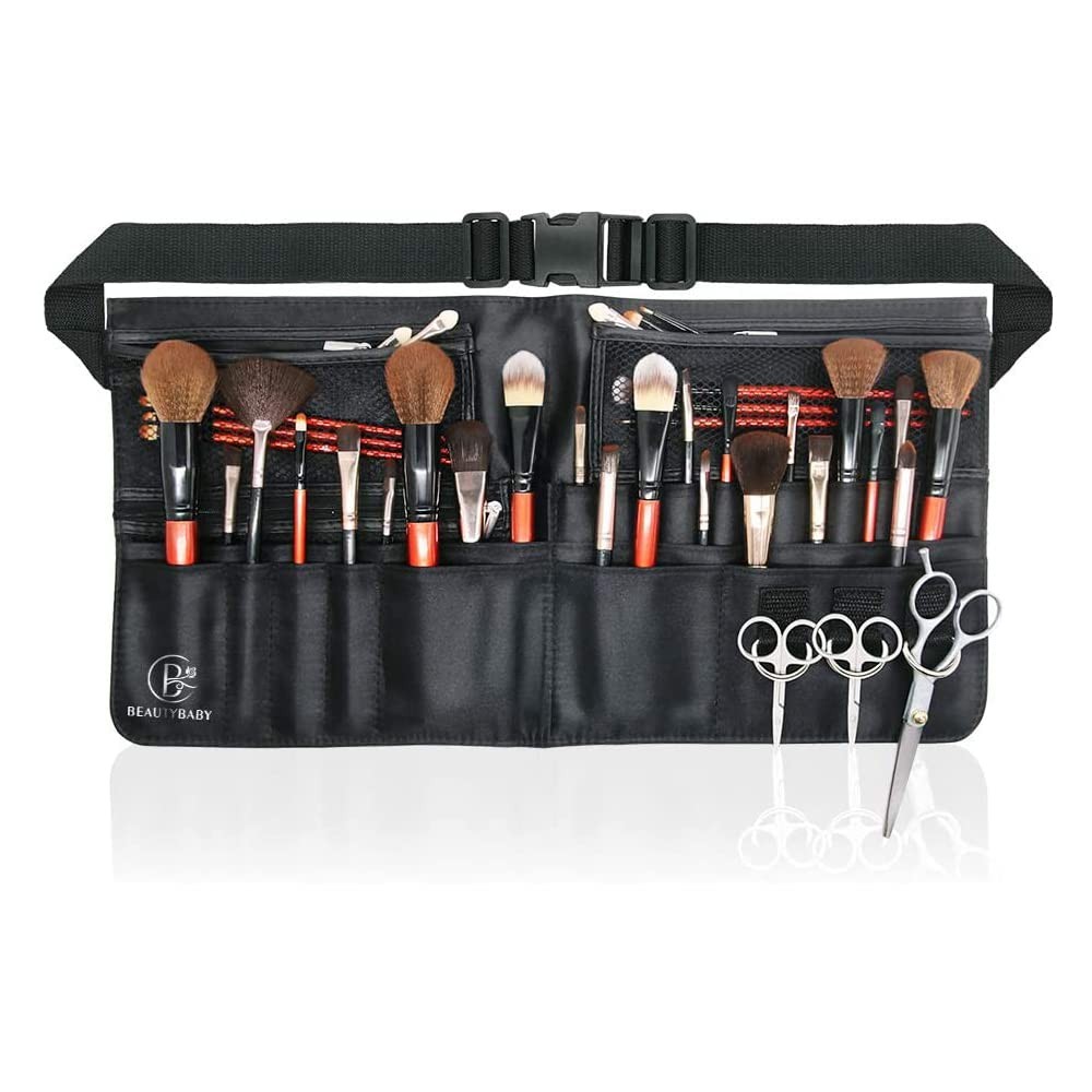 Beautybaby Artist Professional Makeup Brush Waist 1 Count (Pack of 1), Black