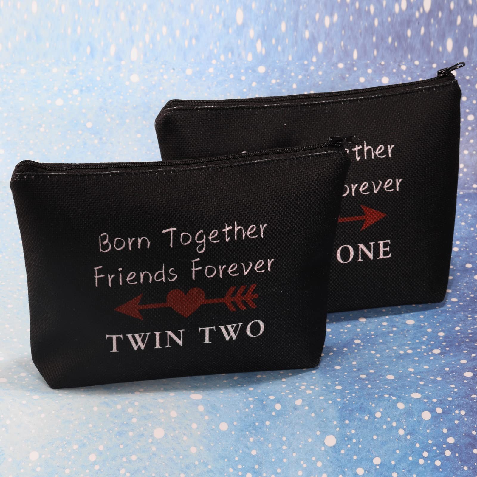 MBMSO Twin One Two Bag Born Together Friends Forever OneTwo black
