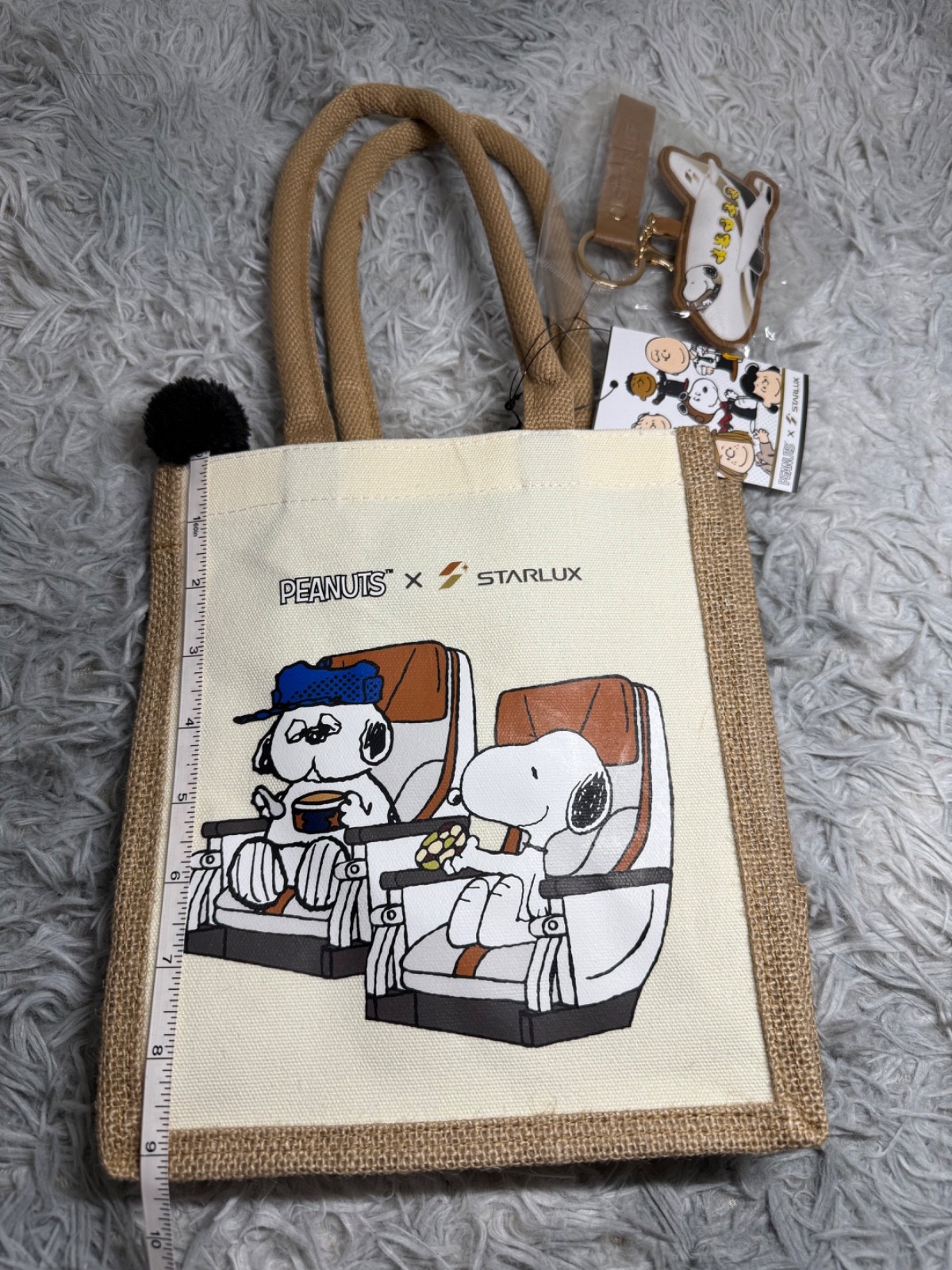 Snoopy Starlux airline pop up store exclusive, flight attendant uniform plush
