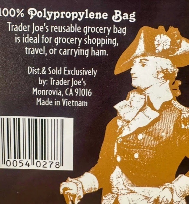 TRADER JOE’S VIRGINIA REGIONAL REUSABLE SHOPPING BAG 100% POLYPROPYLENE NEW
