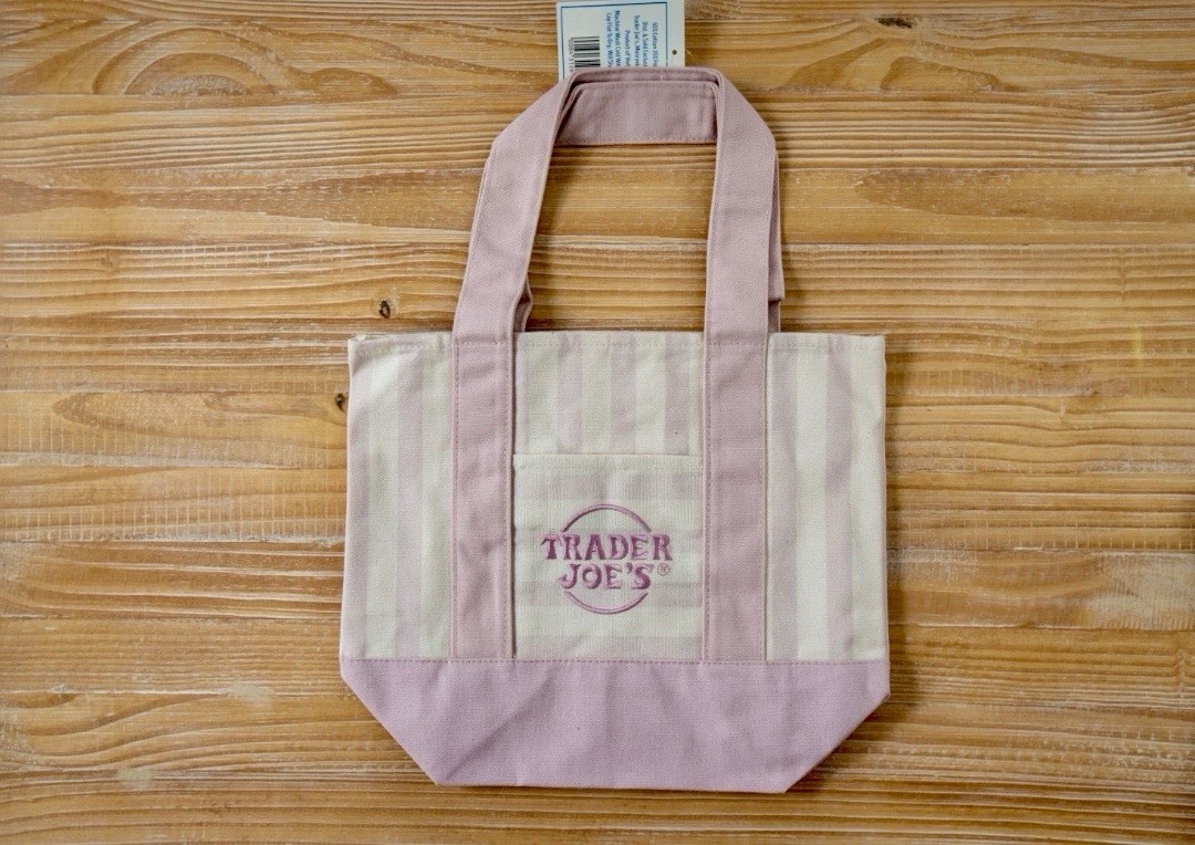 Choose Your Color! Trader Joe’s Striped Canvas Mini Tote 2026 summer collection