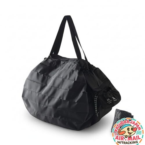 Marna Shupatto Packable Bag 27L Black Zipper Outdoor Eco Bag fm Japan