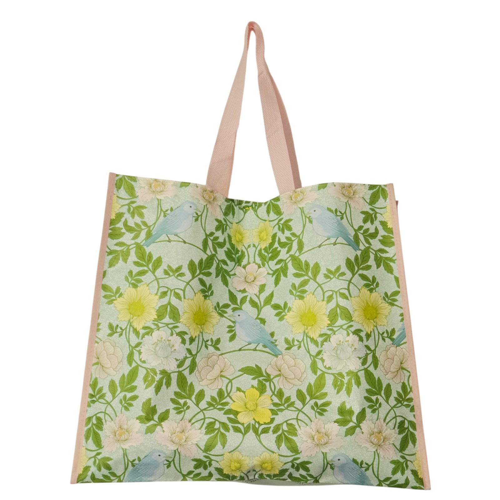 Blue Bird Birds Pastel Flowers Floral Gift Bag Recycled Reusable TJMaxx