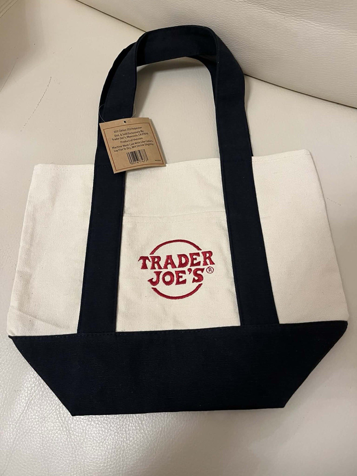 Trade Joe’s Mini Canvas Reusable Tote Bags NWT .