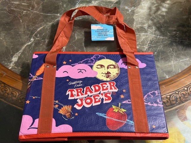 Trader Joe’s Collapsible Tote Bag – Moon/Sky Design
