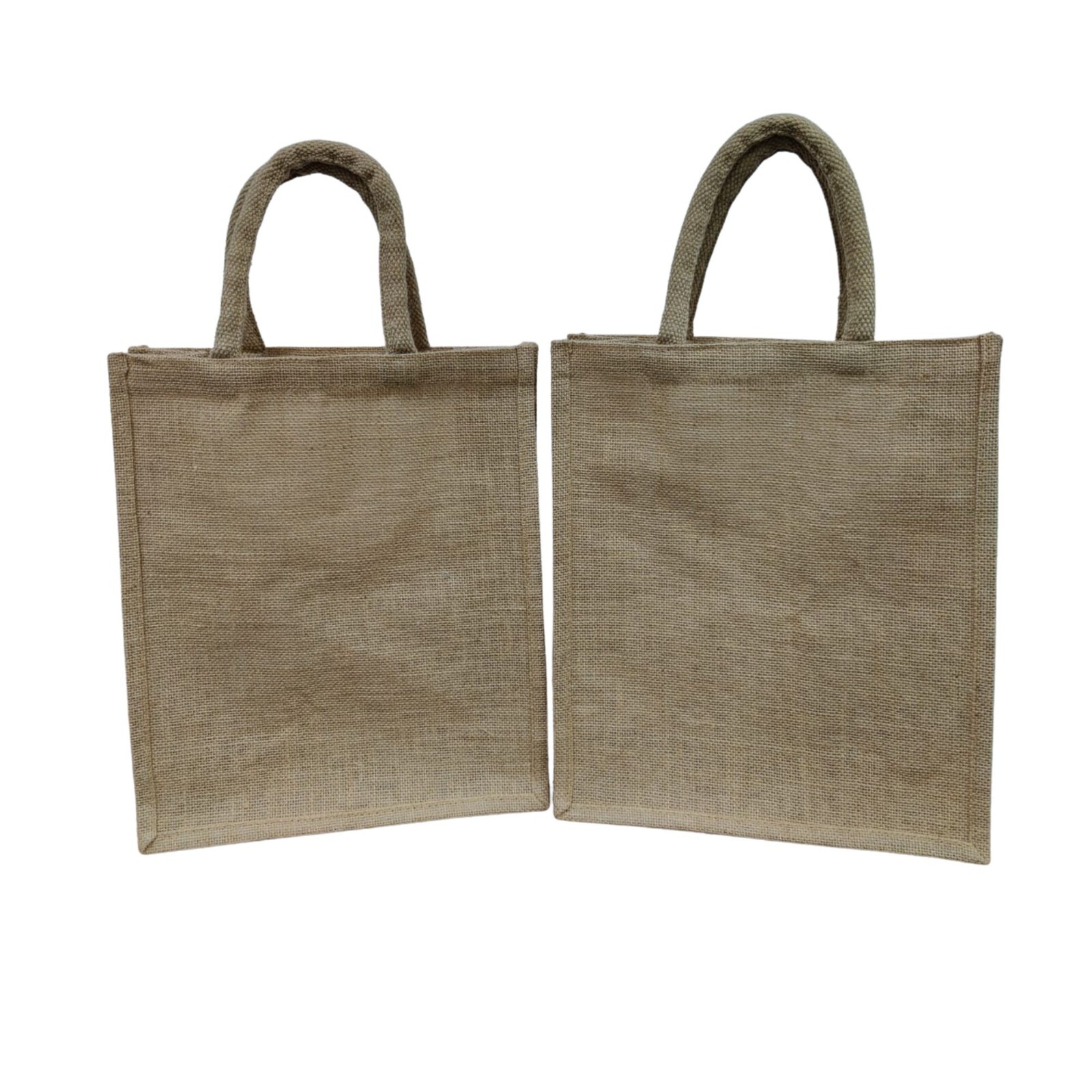 Eco-Chic Companion Spacious Cotton Padded Handle Indian Jute Shopping Bag