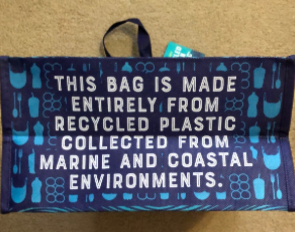 Trader Joe’s Market Reusable Bag Ocean Clown Fish Tote Grocery Shopper RARE