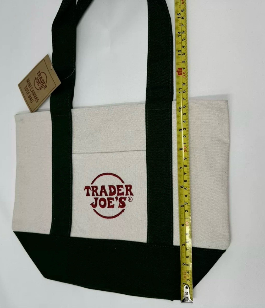 TRADER JOE’S NAVY BLUE MINI CANVAS TOTE BAG NWT FREE GIFT 🎁 FAST SHIPPING