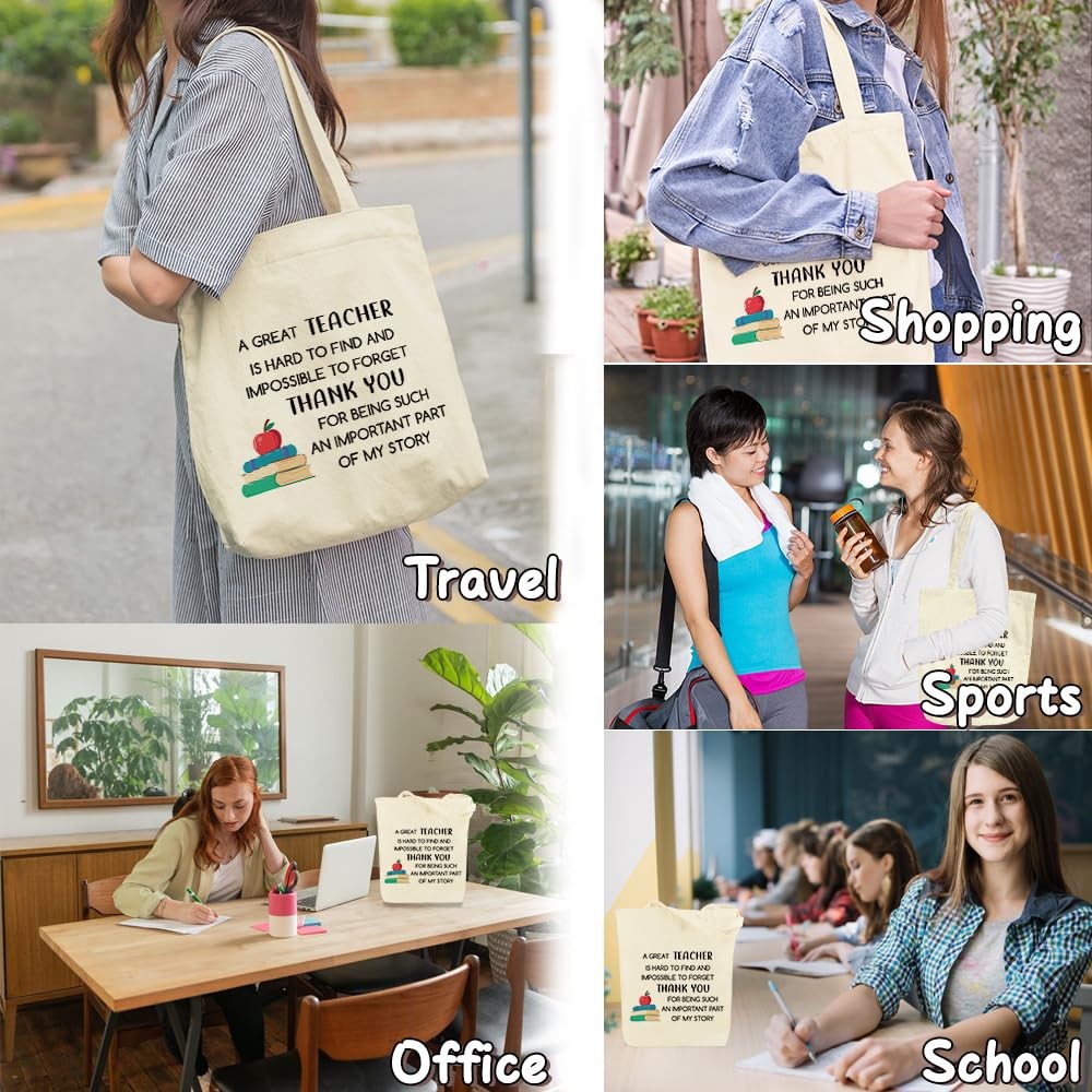 Teacher Appreciation Gifts Tote Bag End Of Year Thank You Graduation Retirement
