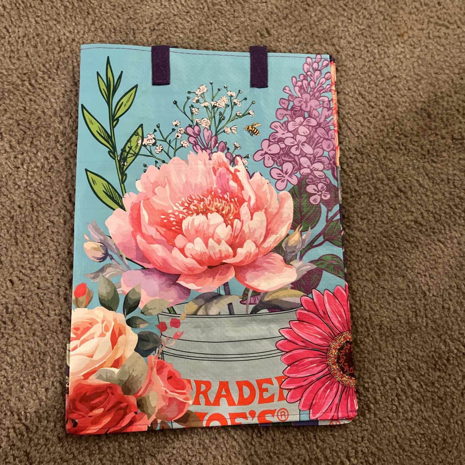 Trader Joe’s Reusable Flower Shop Grocery Bag RARE Limited Edition NWT COLLECTOR