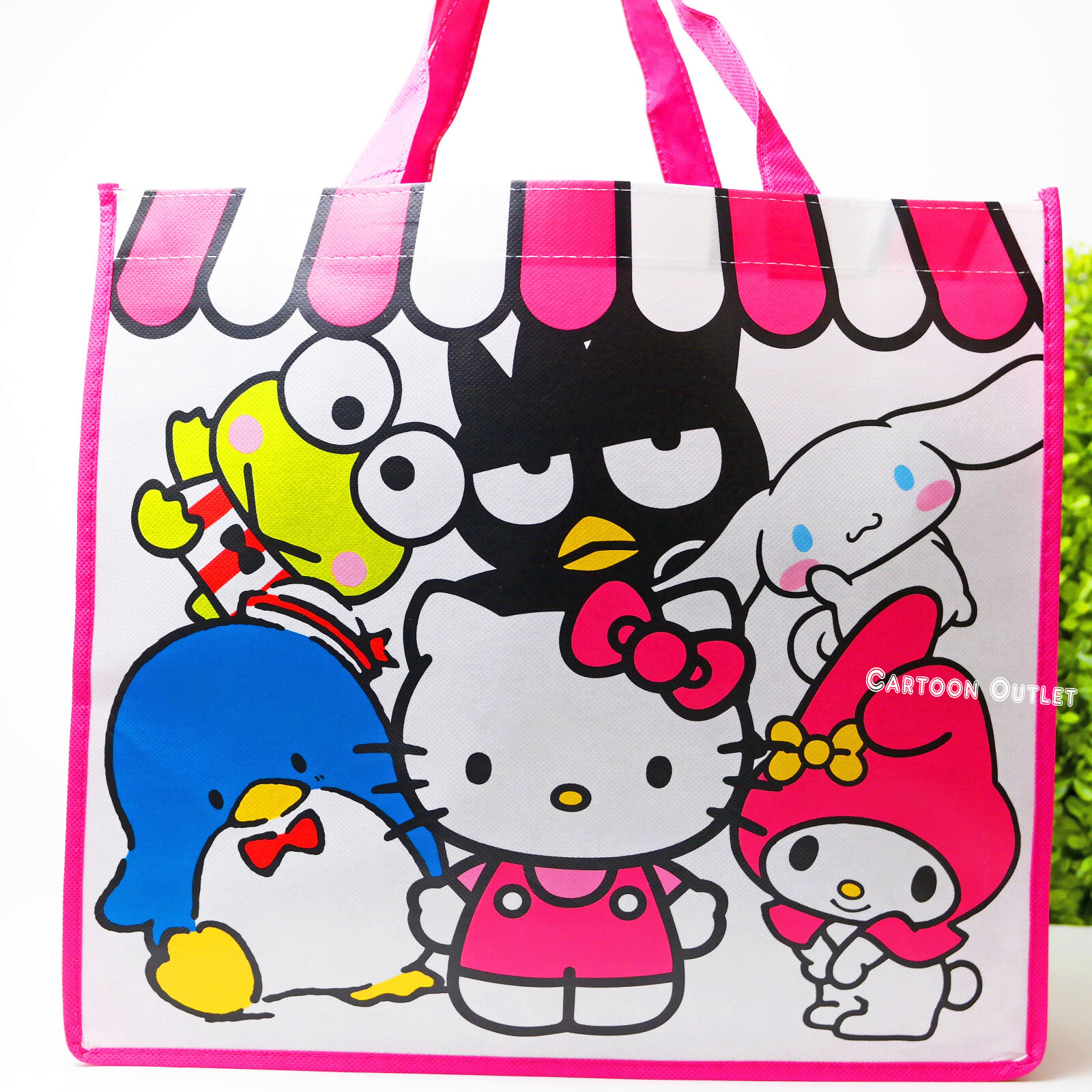 Sanrio Hello Kitty Reuseable Shopping Tote Beach Bag Friends My Melody Kerropi