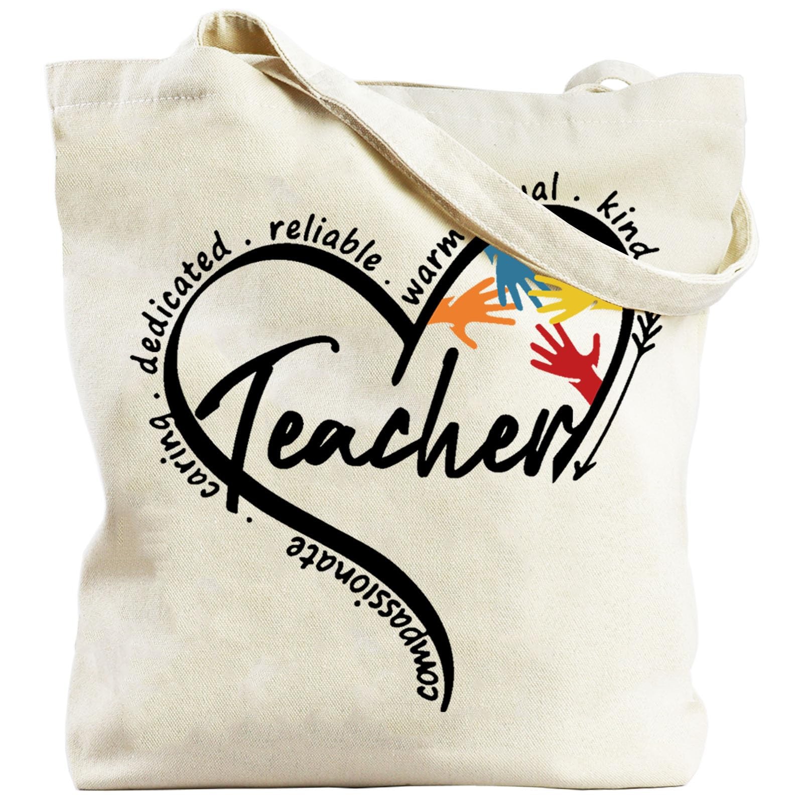 Teacher Tote Bags for Women Kitchen Shopping Travel, End of Year Gifts for Wo…