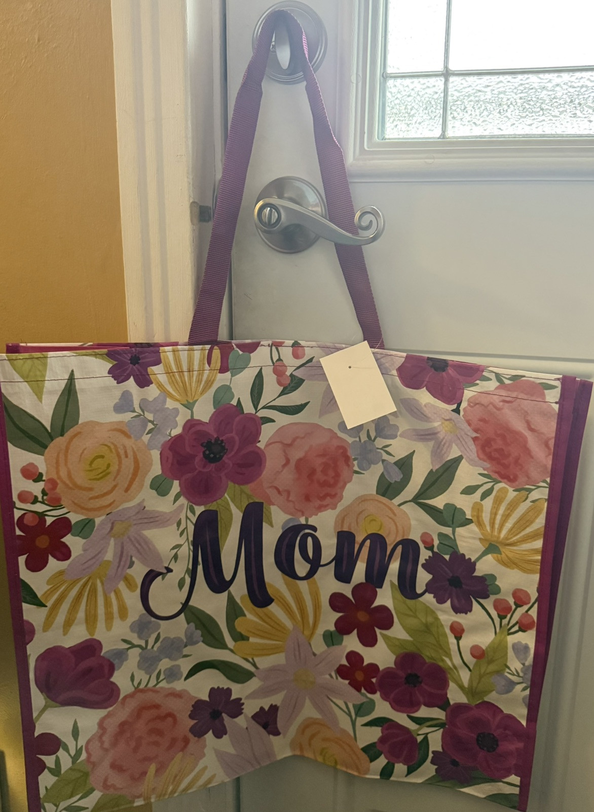 Reusable MOM Nwt Floral Colorful Eco Friendly Extra Large Tote Bag Love