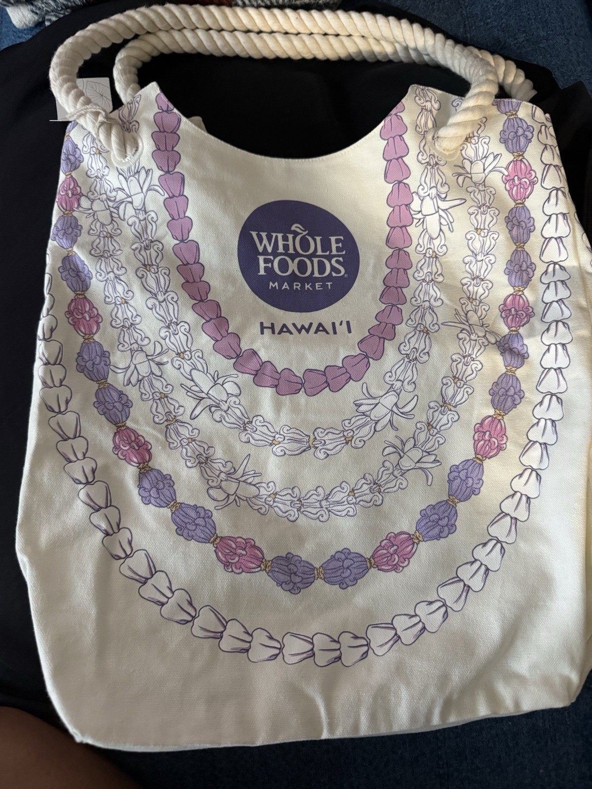 NEW Whole Foods x Tag Aloha Hawaii Exclusive Deluxe Crown Flower Tote Bag