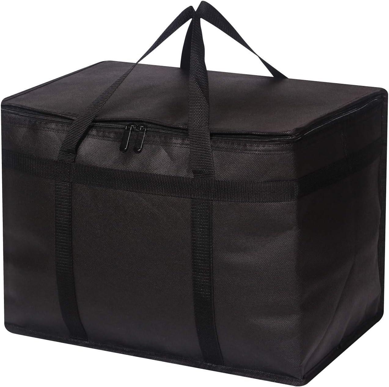 DIOMMELL XL Insulated Reusable Grocery Bags with Sturdy Zipper Reinforced Bottom