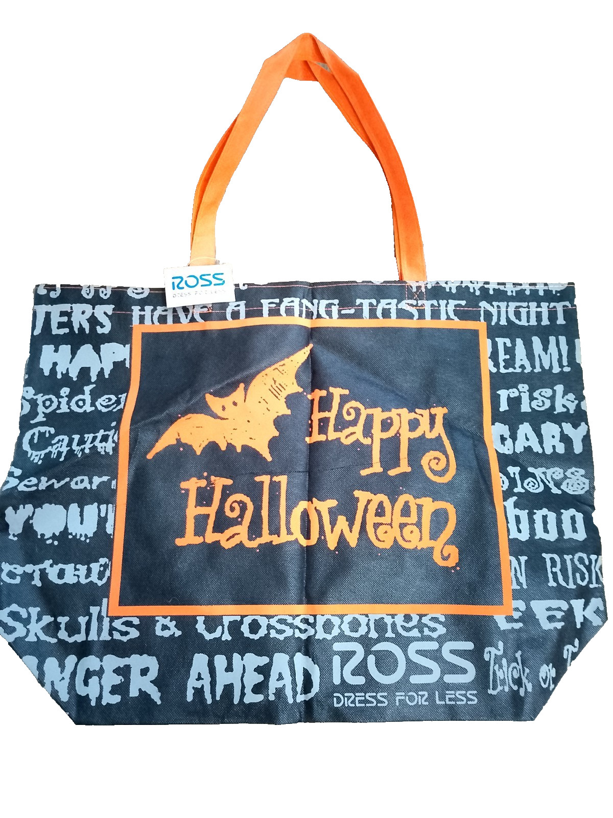 Ross Happy Halloween shopping tote bag 22x7x16.5 inches
