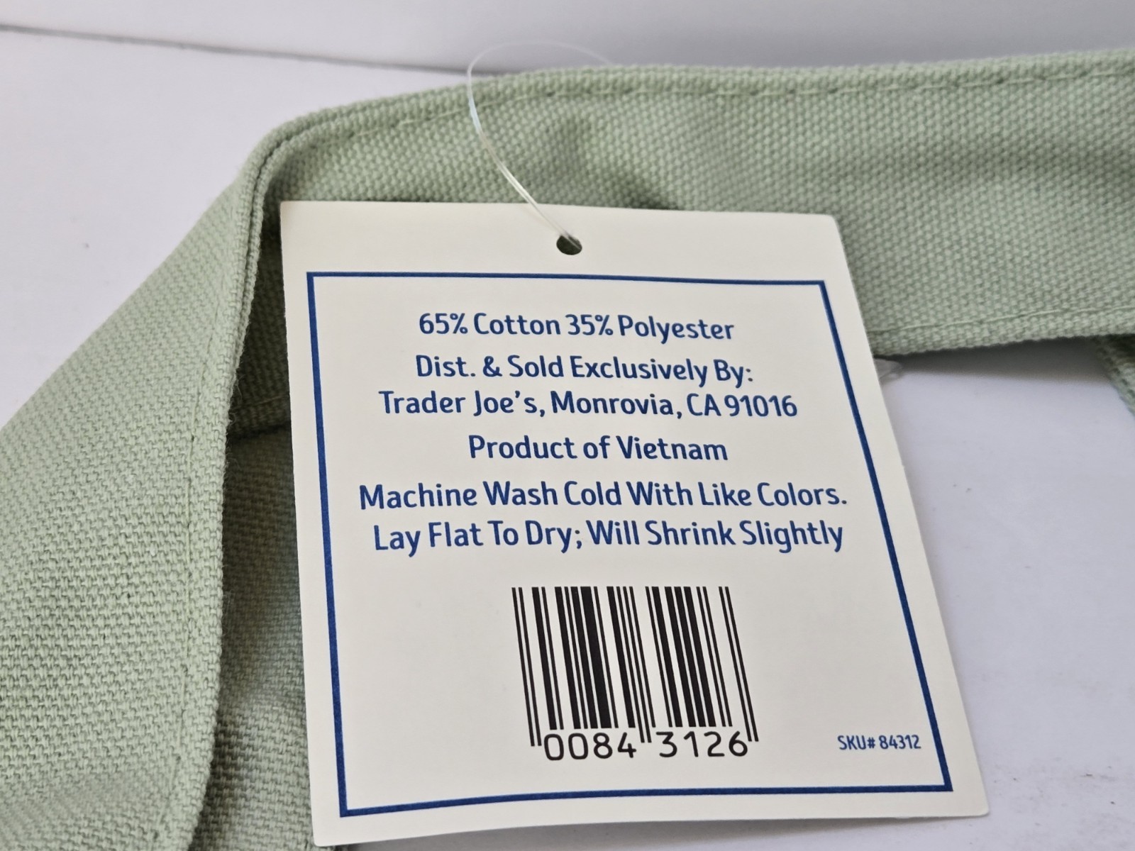 Trader Joe’s Striped Green Mini Tote Bag NWT Free Shipping