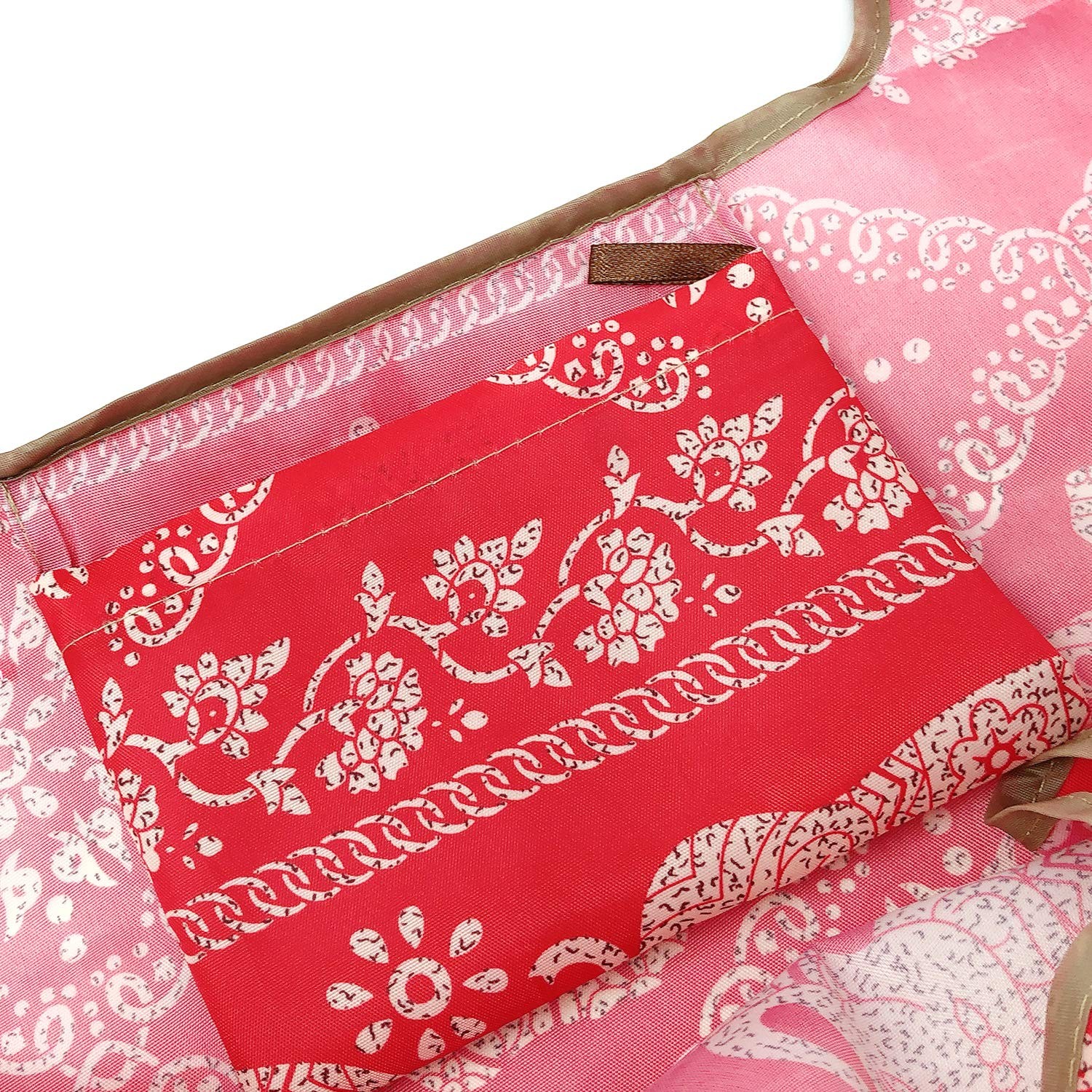 Large & Small Foldable Tote Nylon Reusable Grocery Bags, Set of 2, Regal Elep…