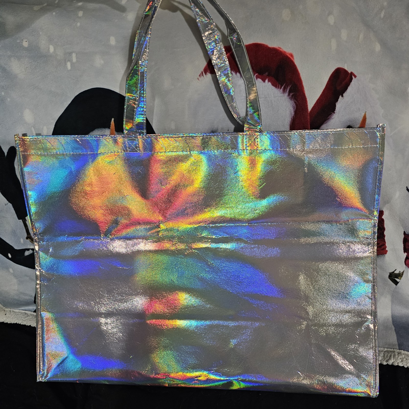 Target 2025 Black Friday Swag Bag Reflective Holographic Tote Bag Empty Bag Only