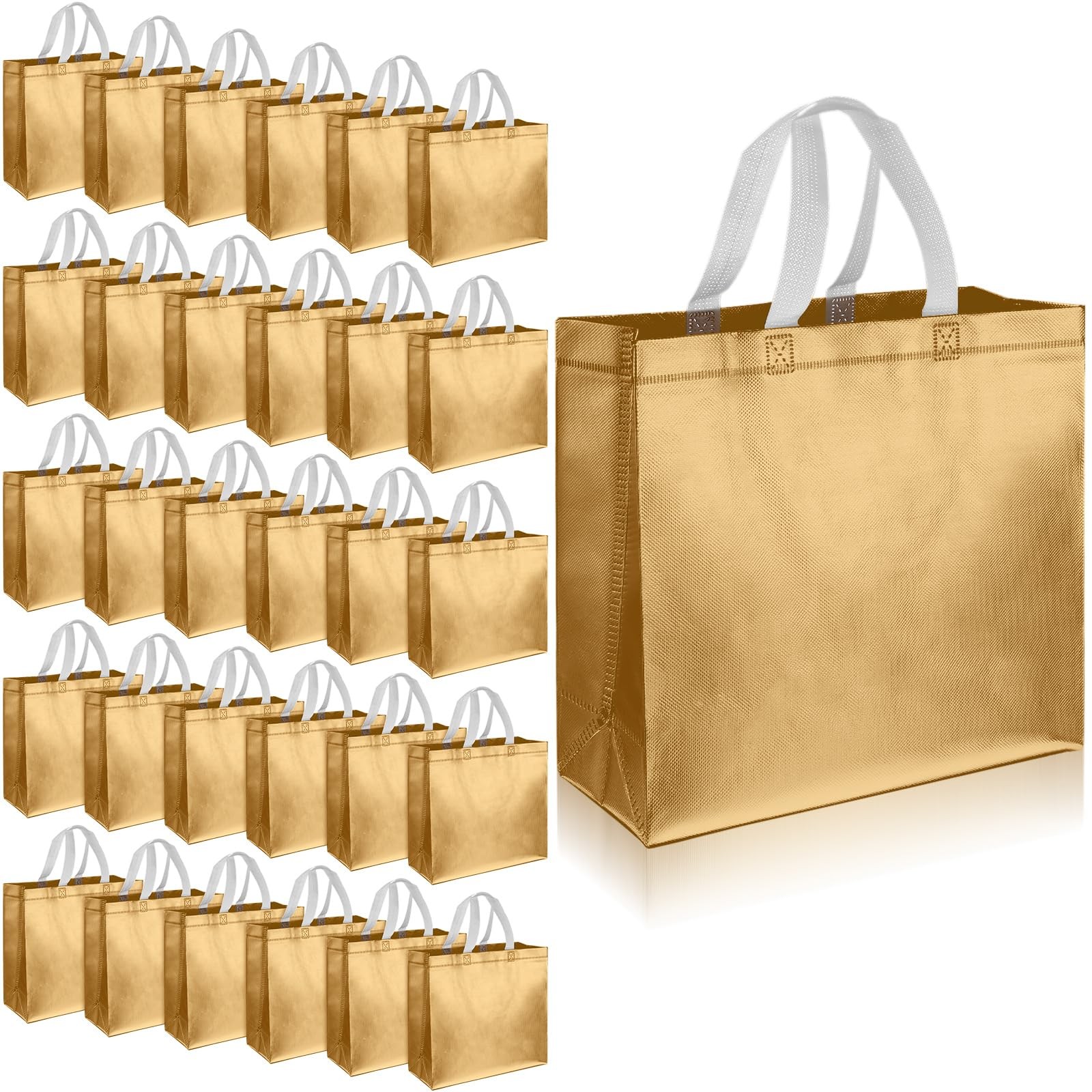 60 Pcs Reusable Gift Tote Bags Housekeeping Appreation Grocery Shopping Bag w…