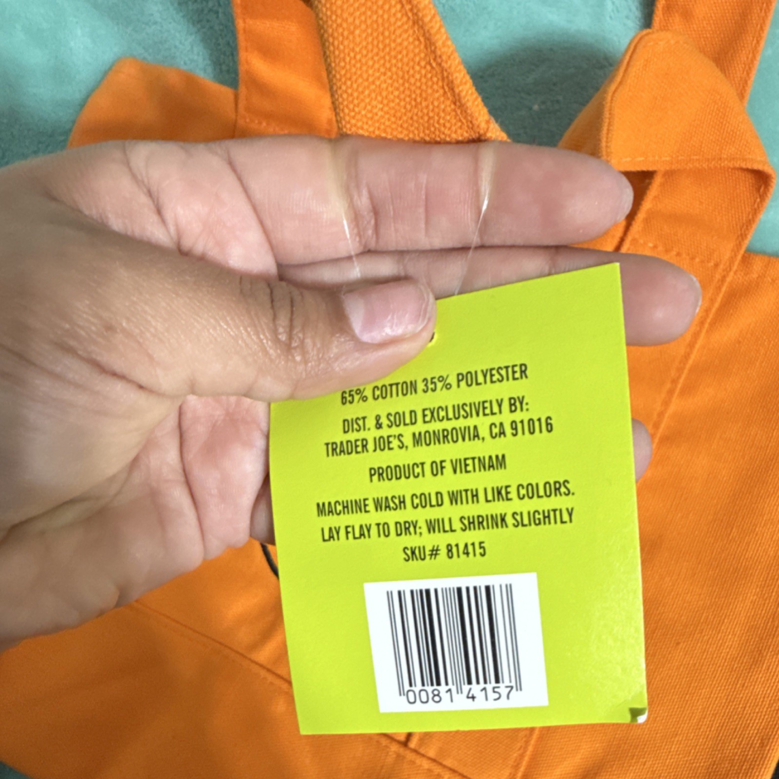 Trader Joe’s Trick-or-Treat Canvas Tote Bags, 4 Pack, Cotton Polyester, Assorte…