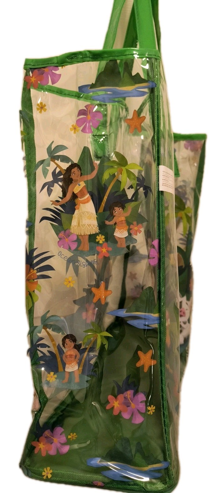 MOANA OCEAN SISTERS XL CLEAR Reusable Tote/Shopping/Gift Bag 🆕Free Shipping!
