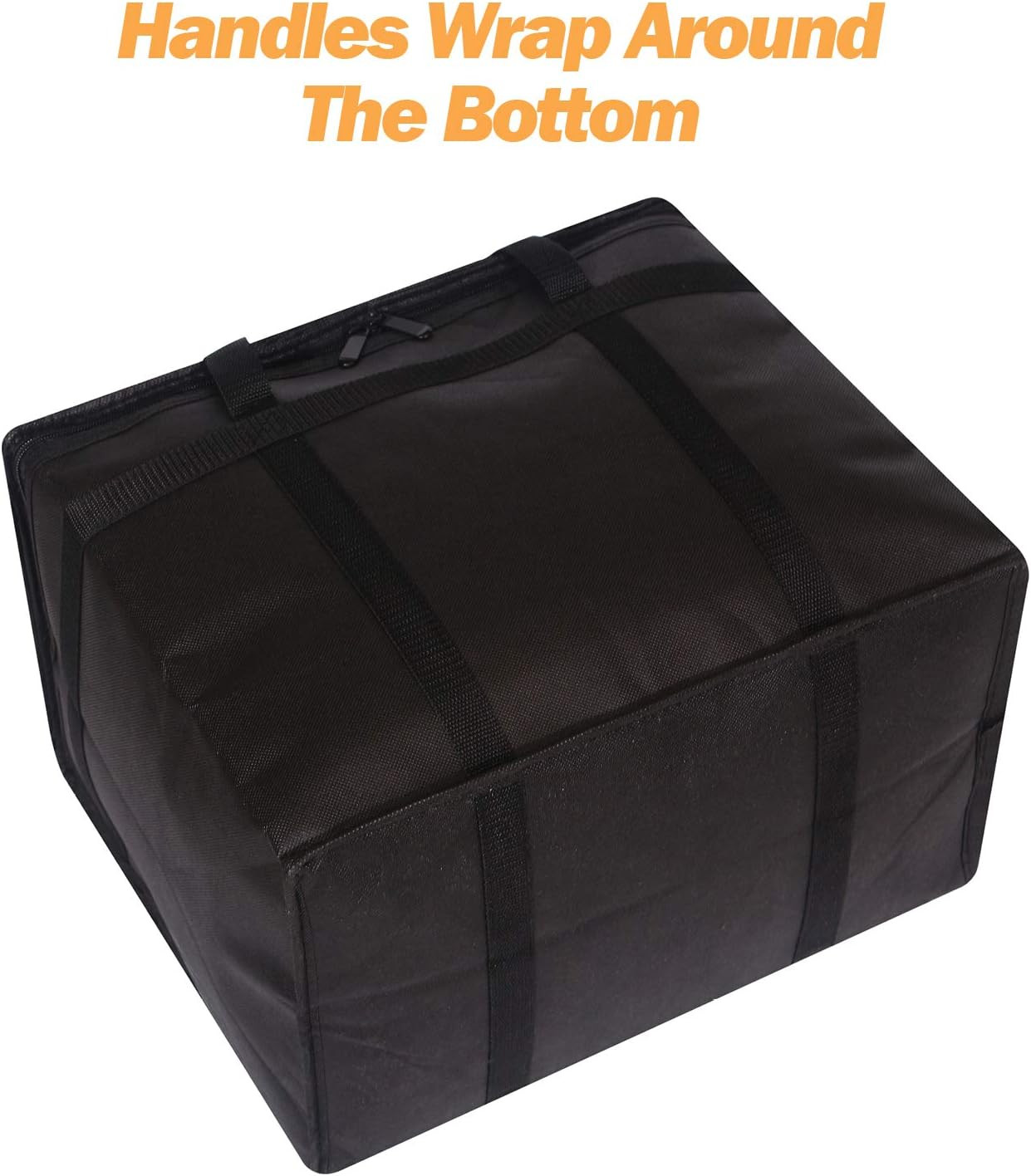 DIOMMELL XL Insulated Reusable Grocery Bags with Sturdy Zipper Reinforced Bottom