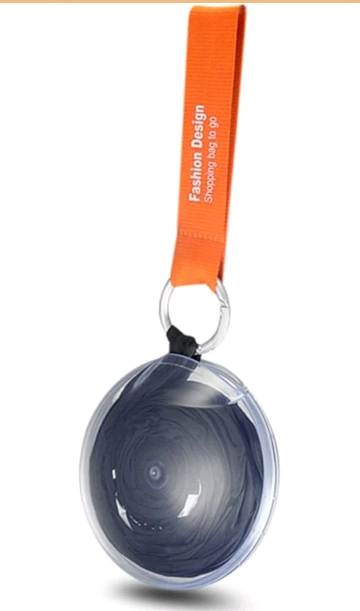 Black Waterproof Dustproof Sleek Roomy Wear-Resistant Disc-Shaped Shopping Bag