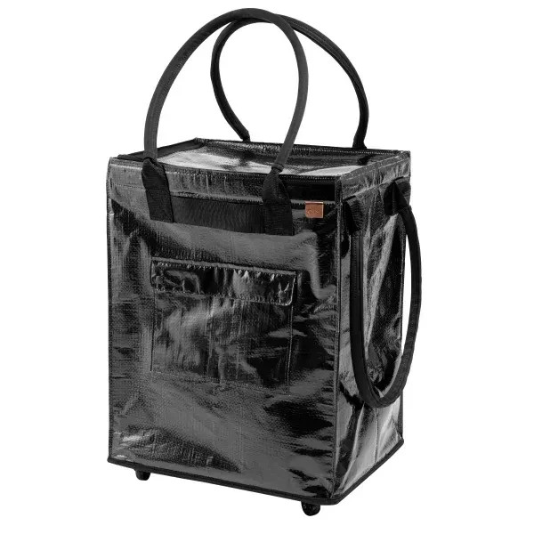 CleverMade Foldable Tote Bag on Wheels 90L Rolling Utility Cart 75lb Capacity