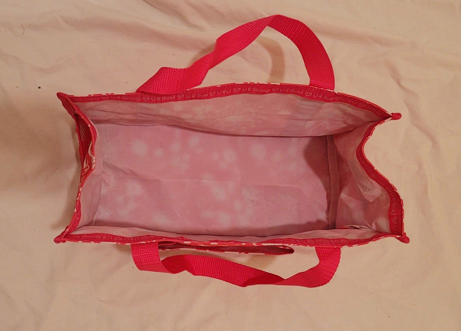 Thirty One Keep It Caddy – URU Pink Floral Brushstrokes 13×8 Tote With Pockets