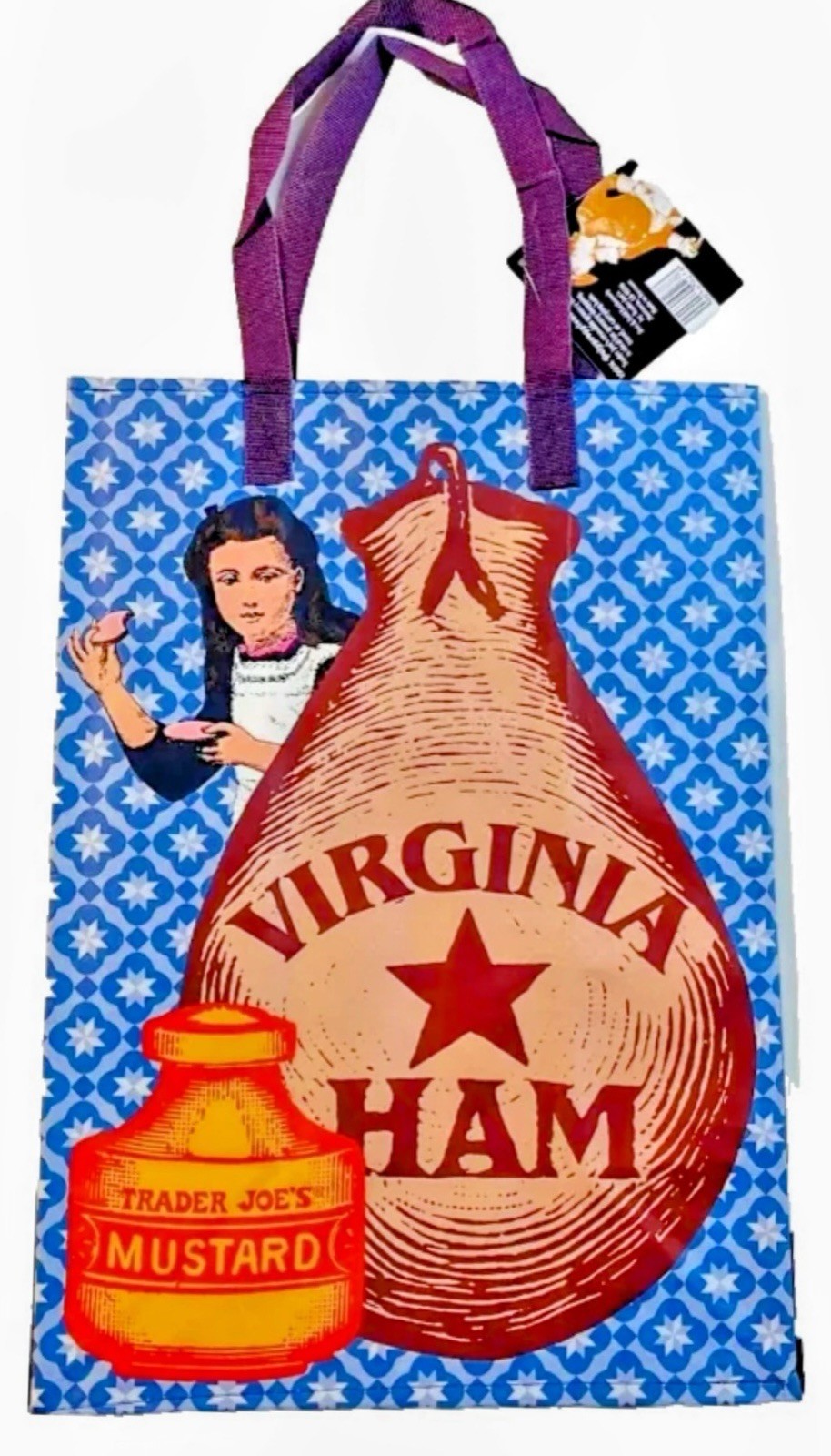 TRADER JOE’S VIRGINIA REGIONAL REUSABLE SHOPPING BAG 100% POLYPROPYLENE NEW