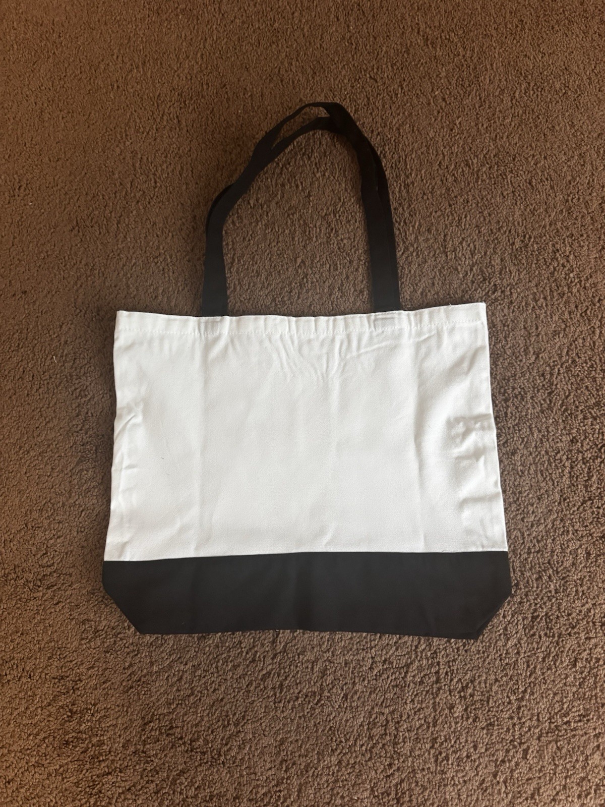 White/Black Hearts Reusable Shopping Tote Bag, Medium 14×16 in, 1-Pack