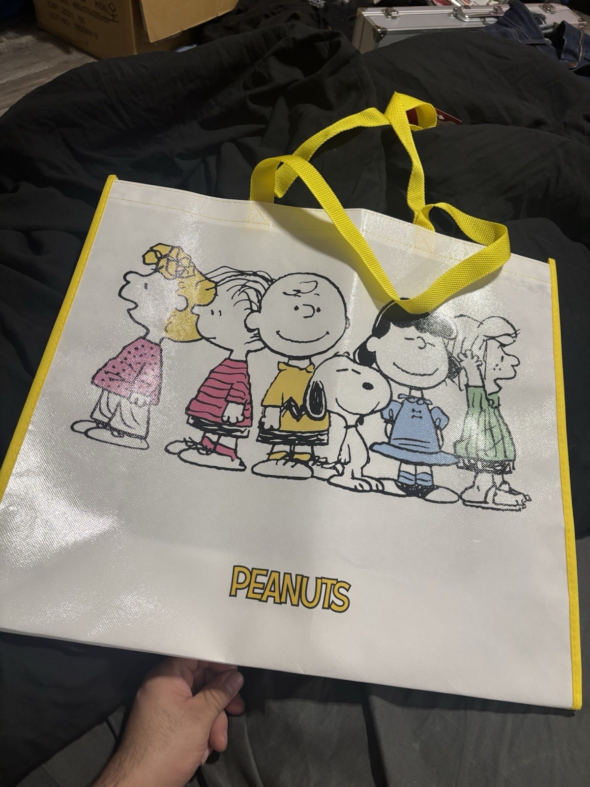 Peanuts Gang New Reusable Shopping Bag Grocery Travel Bag 19.5″x17.5″x7.25″