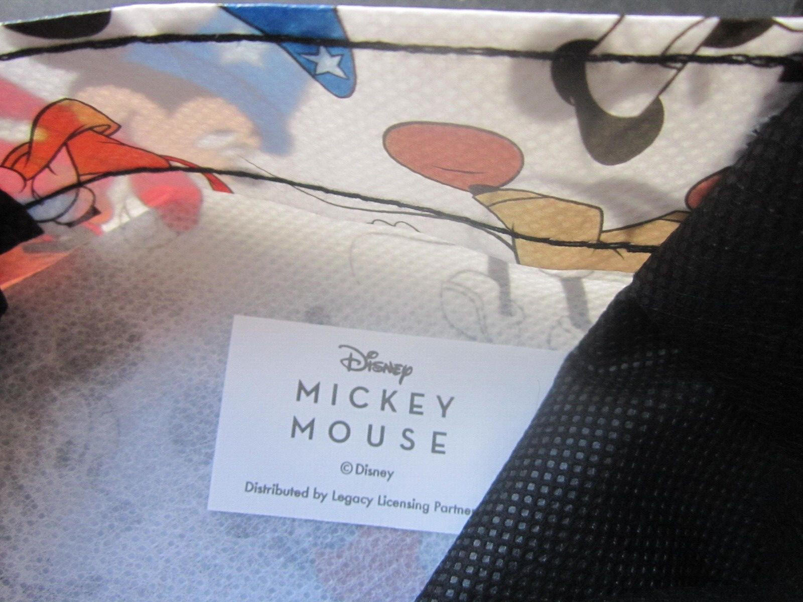 DISNEY Mickey Mouse Everywhere on FUN SHOPPING BAG 13″ x 12″ x 6″ NEW